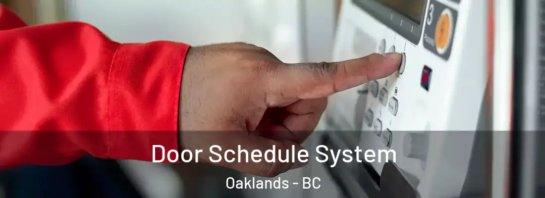  Door Schedule System Oaklands - BC