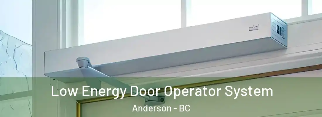  Low Energy Door Operator System Anderson - BC