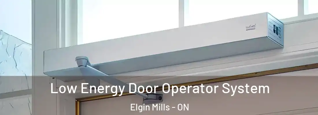 Low Energy Door Operator System Elgin Mills - ON