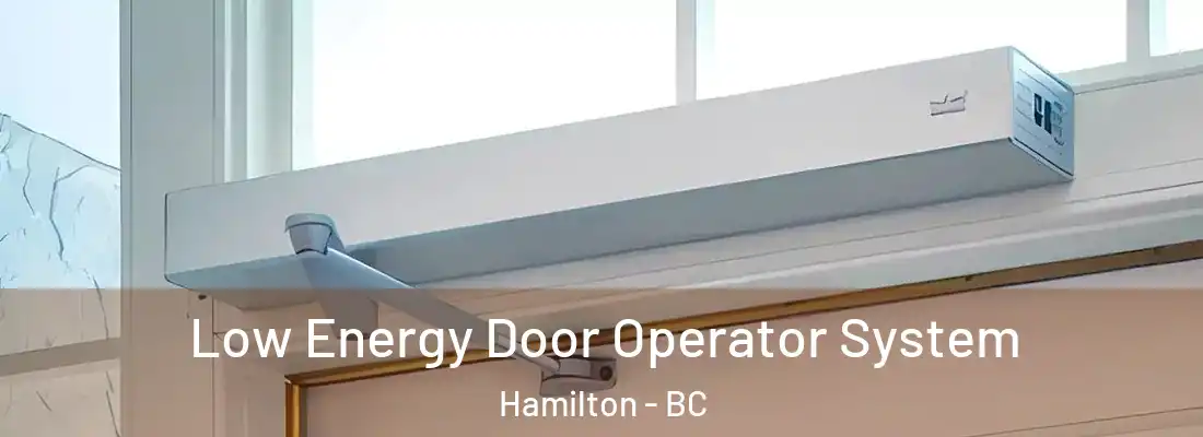  Low Energy Door Operator System Hamilton - BC