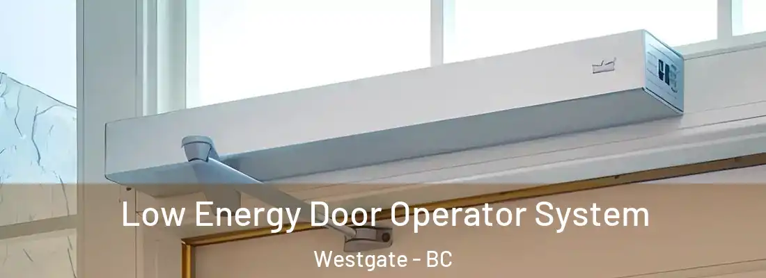  Low Energy Door Operator System Westgate - BC