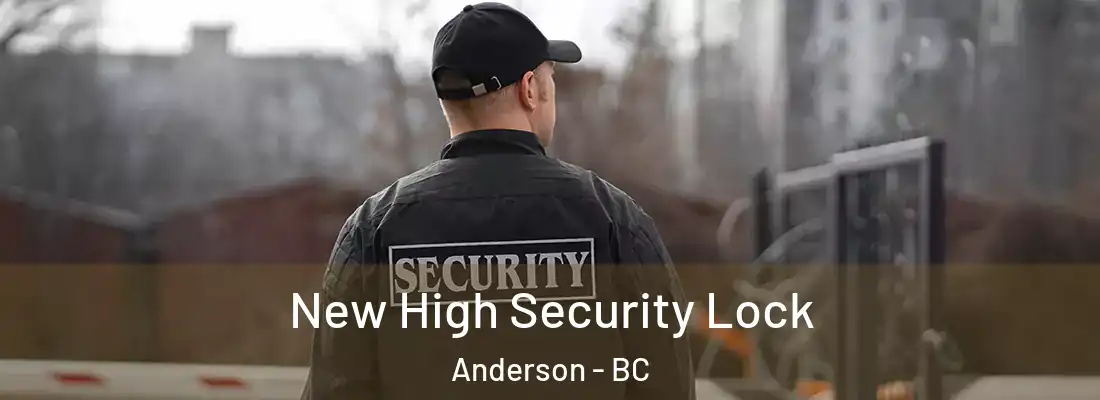  New High Security Lock Anderson - BC