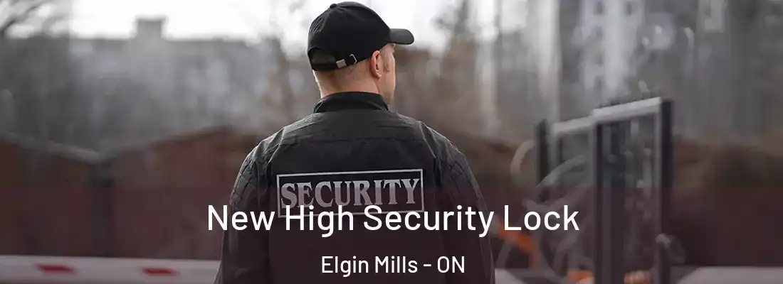  New High Security Lock Elgin Mills - ON