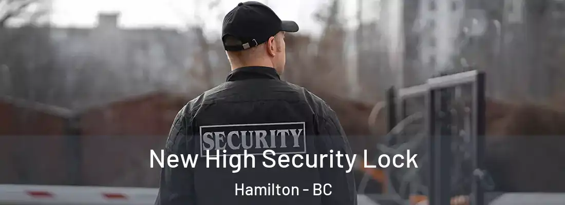  New High Security Lock Hamilton - BC