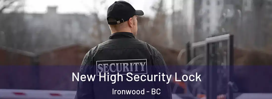  New High Security Lock Ironwood - BC