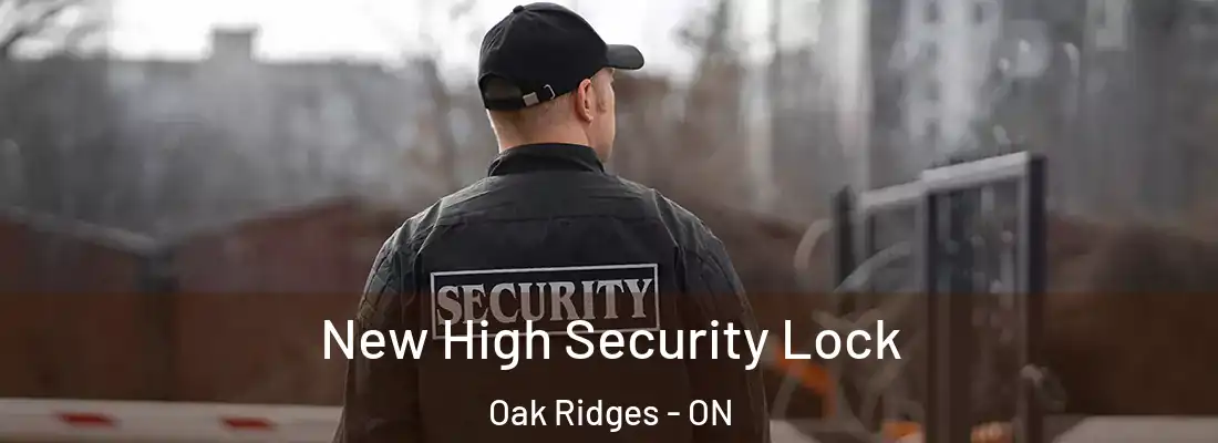  New High Security Lock Oak Ridges - ON