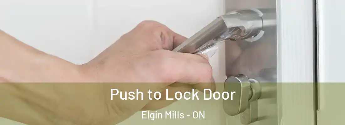  Push to Lock Door Elgin Mills - ON