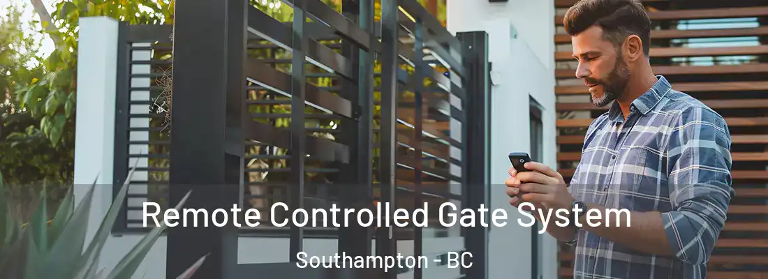  Remote Controlled Gate System Southampton - BC