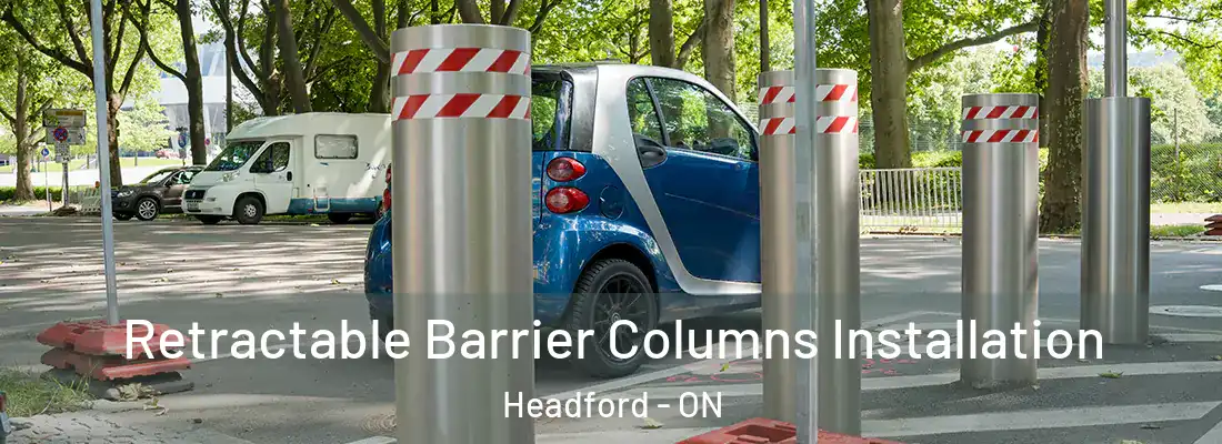  Retractable Barrier Columns Installation Headford - ON
